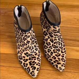 COPY - Adrienne Vittadini leopard heel bootie